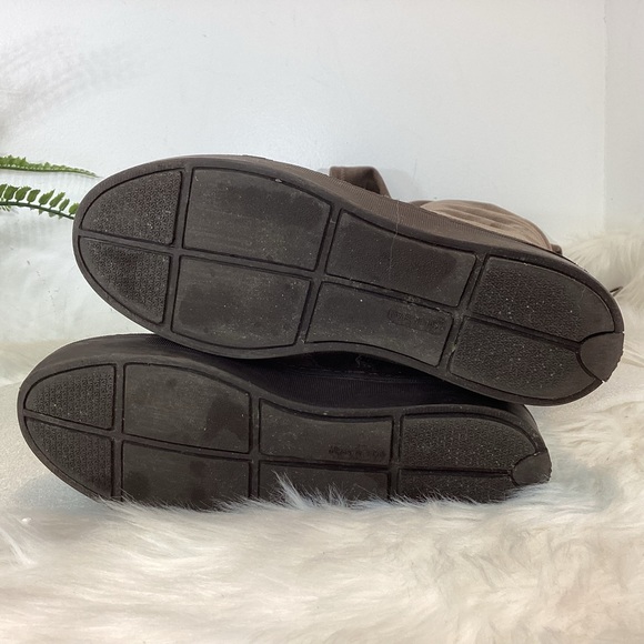 STUART WEITZMAN PLAYTIME BOHO SUEDE THIGH HIGH FLAT BOOTS TAUPE SZ 6 - Picture 14 of 14